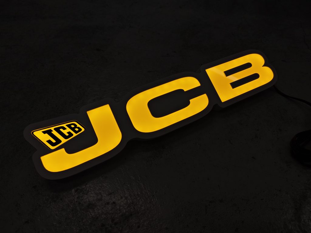 3D LED Светеща Табела - JCB - KLJ Design
